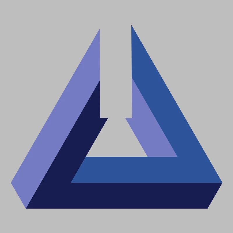 Optical illusion triangle