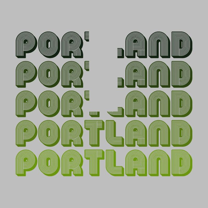 Portland Retro Gradient Pattern