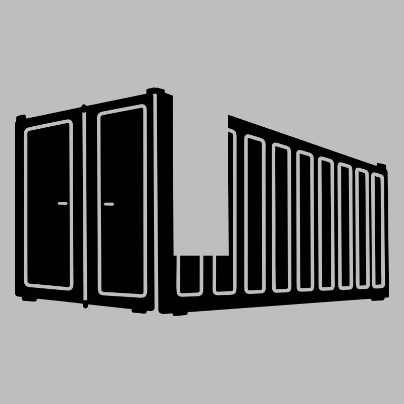 Sea container shadow image logistics logo