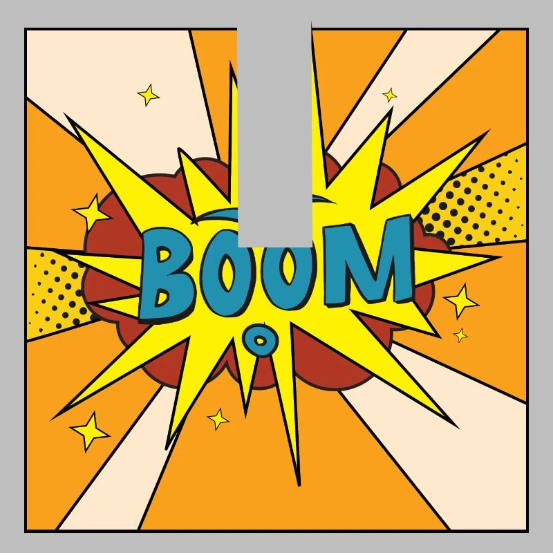 Boom Comic Explosion Style