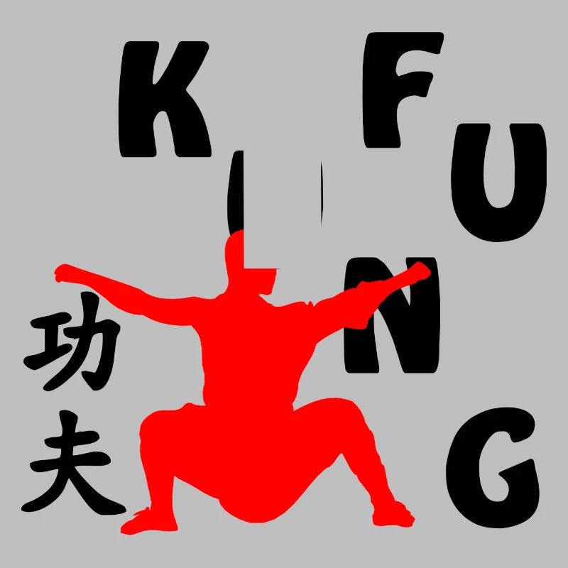 Shaolin Mönch Schattenfigur