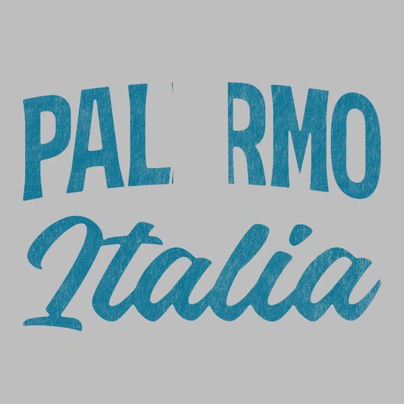 Palermo Italia Script Logo