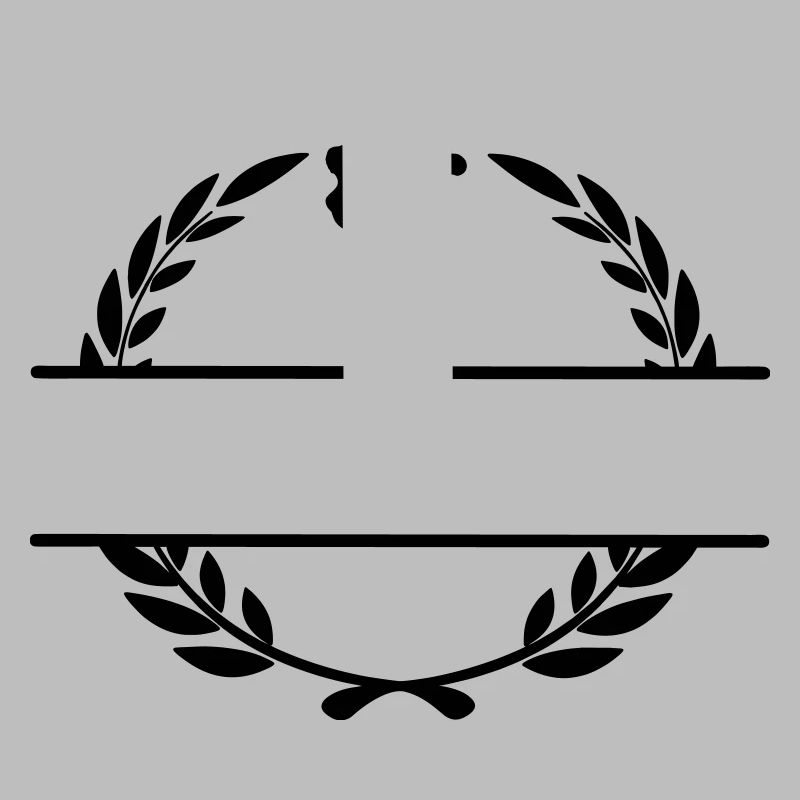 Karate oder Taekwondo Hochschaufel im Lorbeerkranz