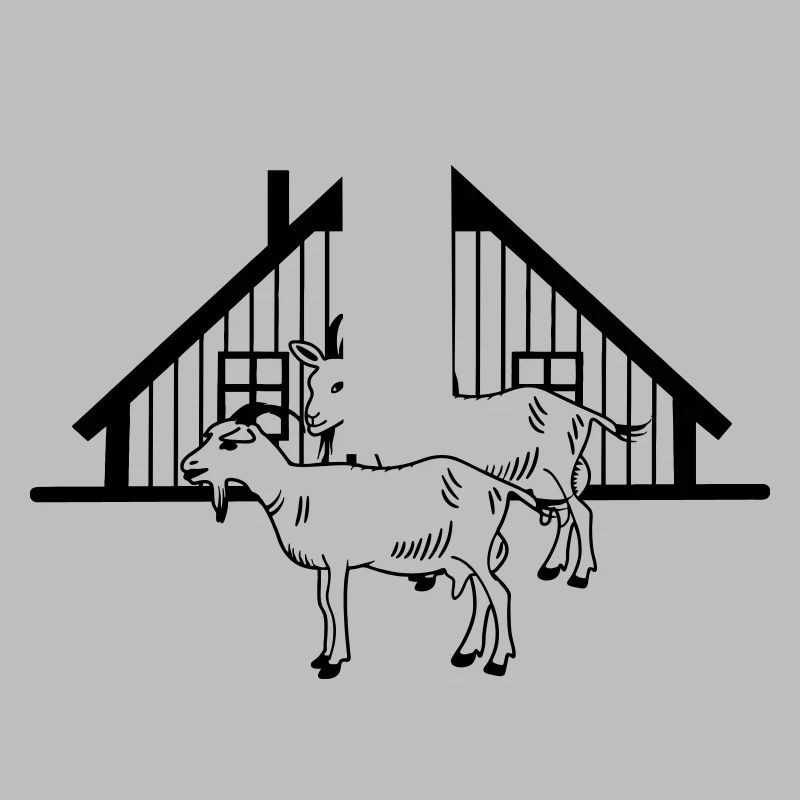 Ziegenfarm oder Stall