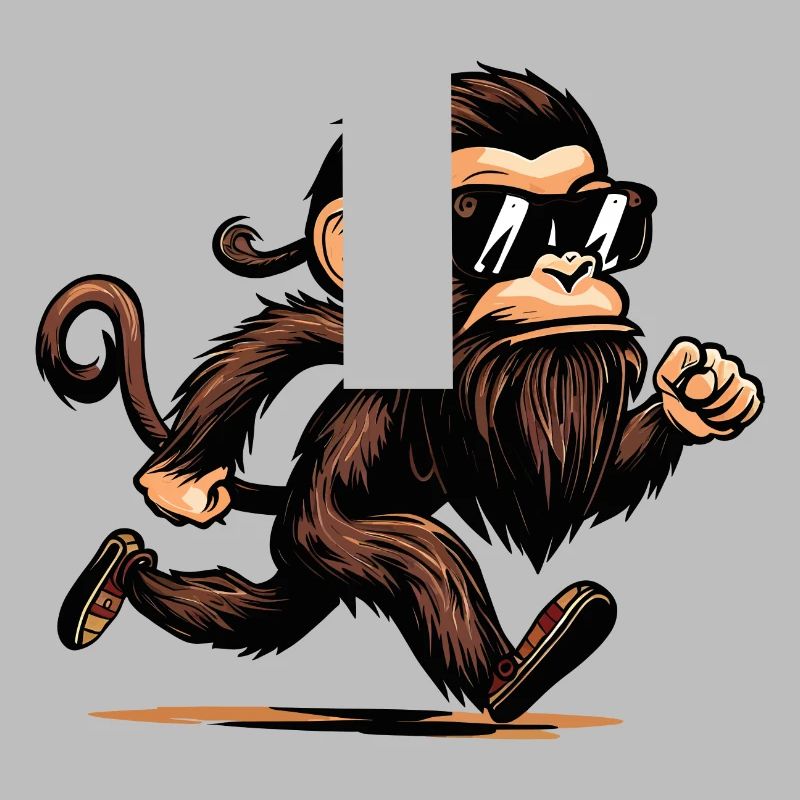 Singe en cours d’exécution