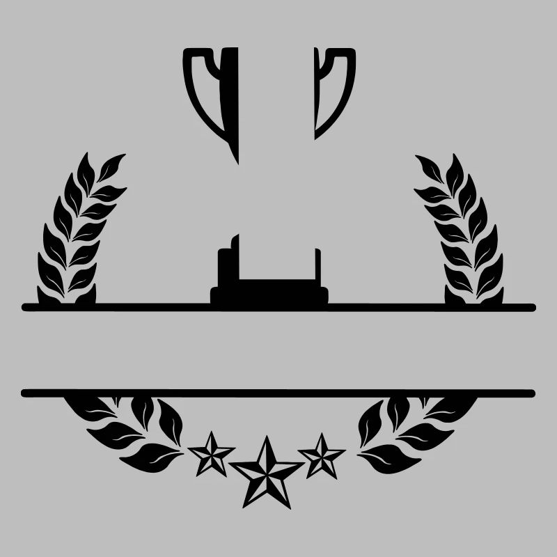 Lorbeerkranz-Monogramm-Becher