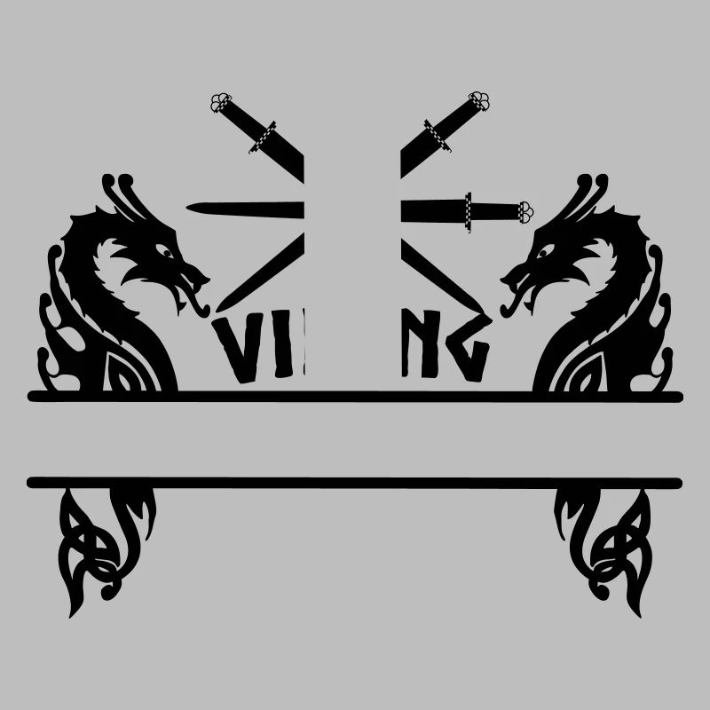 Wikinger Drei Schwerter Zwei Drachen Wikinger