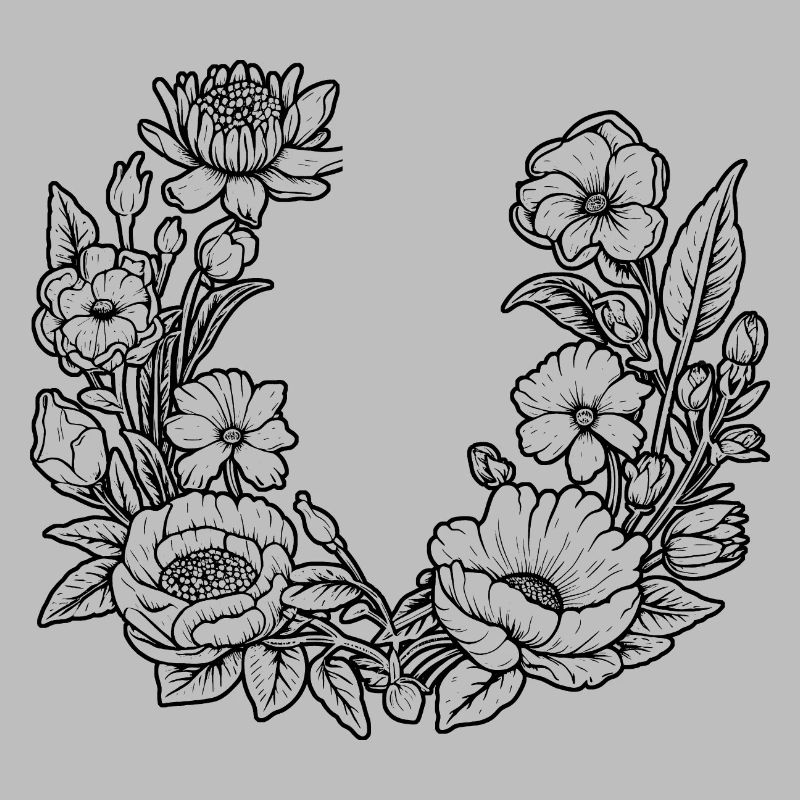 Couronne de fleurs Abeilles Prairie Fleurs de mariage