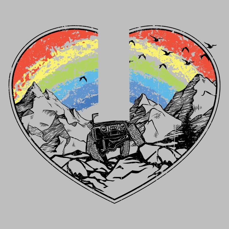 Rainbow Arc Over Mountains