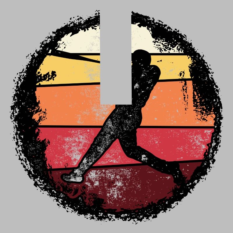 Baseball Sunset Silhouette