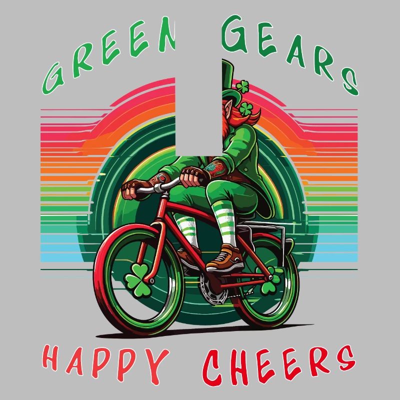 Leprechaun Cycling Conception de la Saint-Patrick