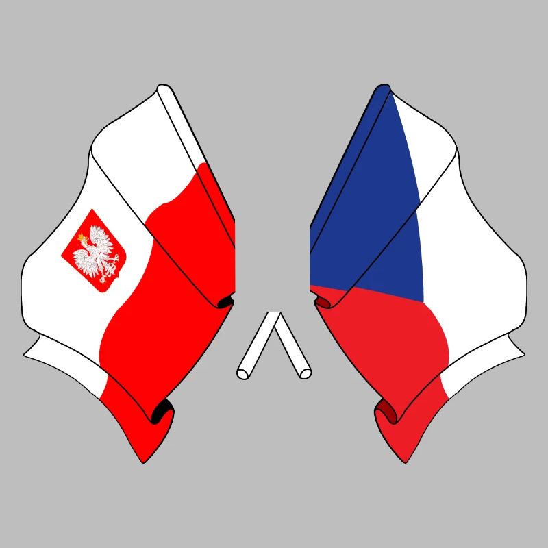 Drapeau Pologne, République tchèque