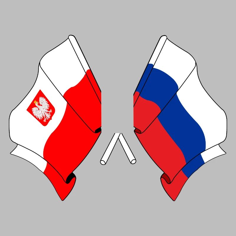 Drapeau Pologne, Russie