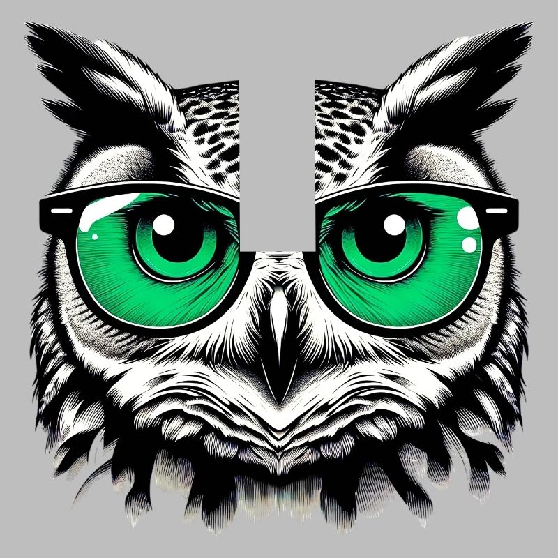 Eule mit Brille