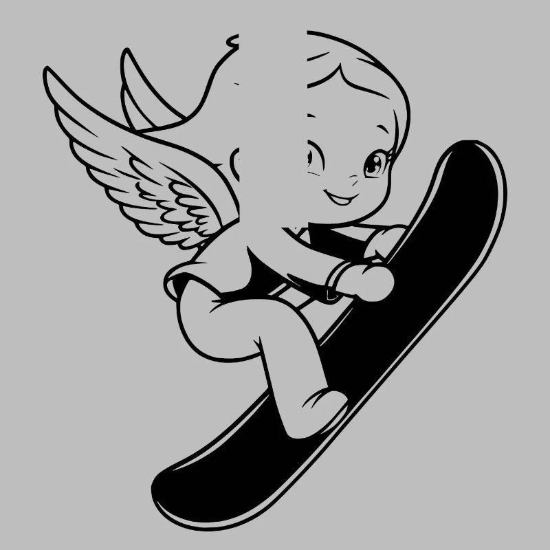 Snowboard Engel
