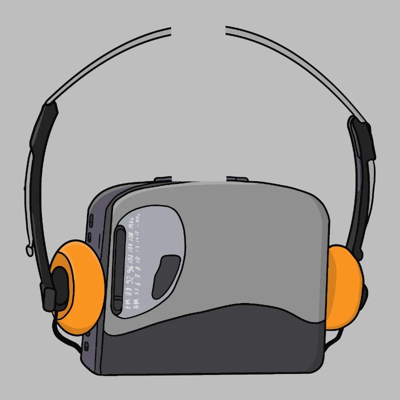 Cooler tragbarer Kassetten-Audio-Player