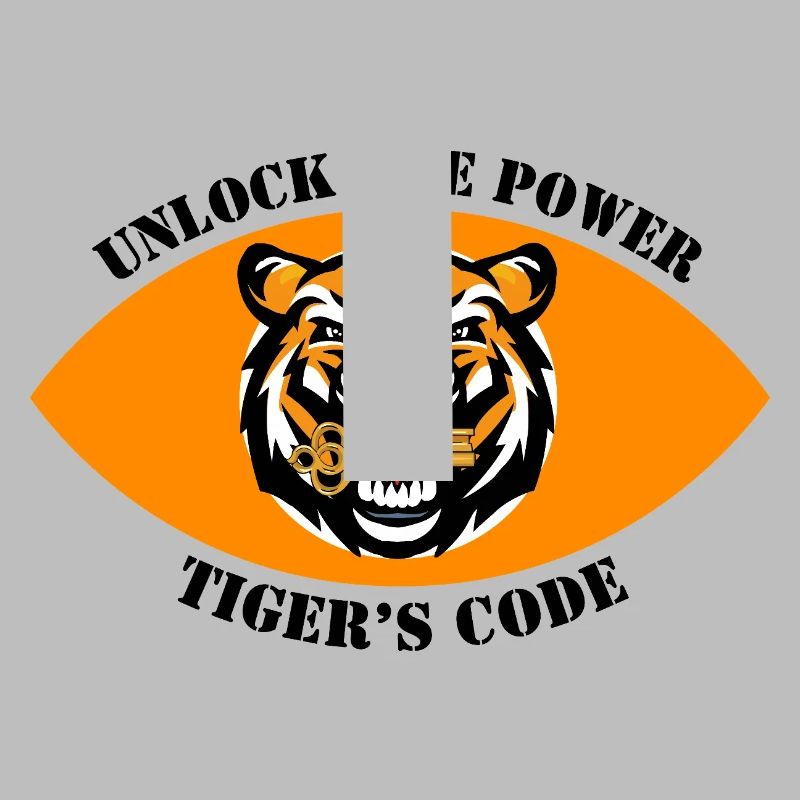 Dynamisches Tiger-Emblem-Design