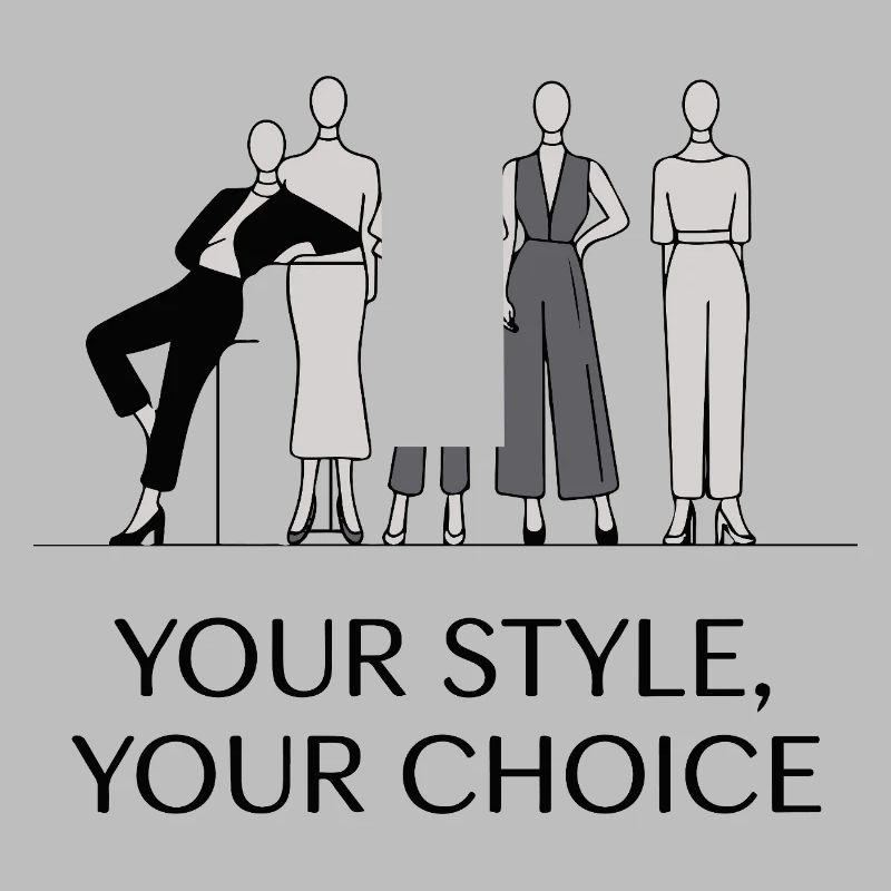 Ensemble d'illustrations de mode monochromes élégantes