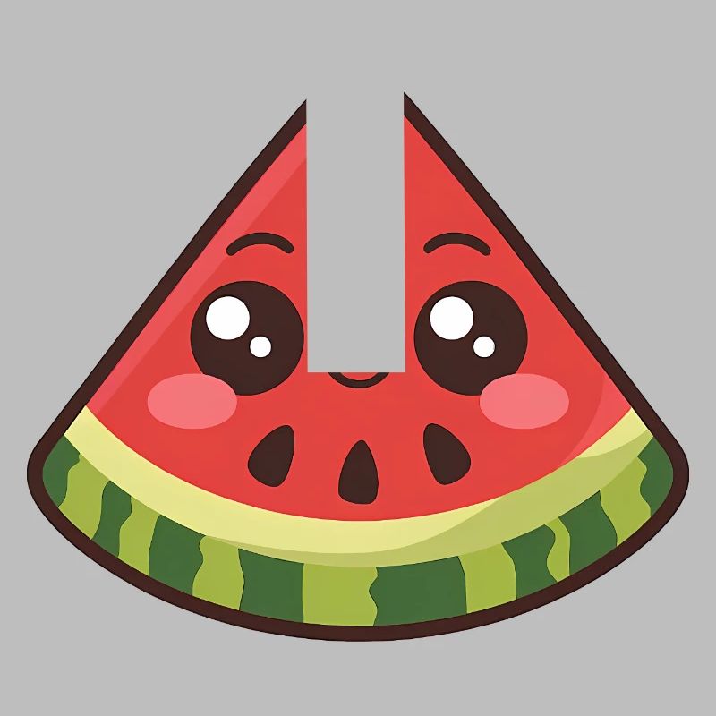 Mignonne tranche de pastèque