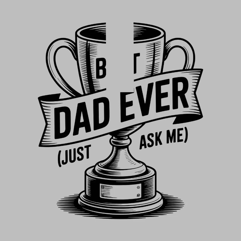 Bester Vater aller Zeiten (Frag mich einfach) mit Trophäe