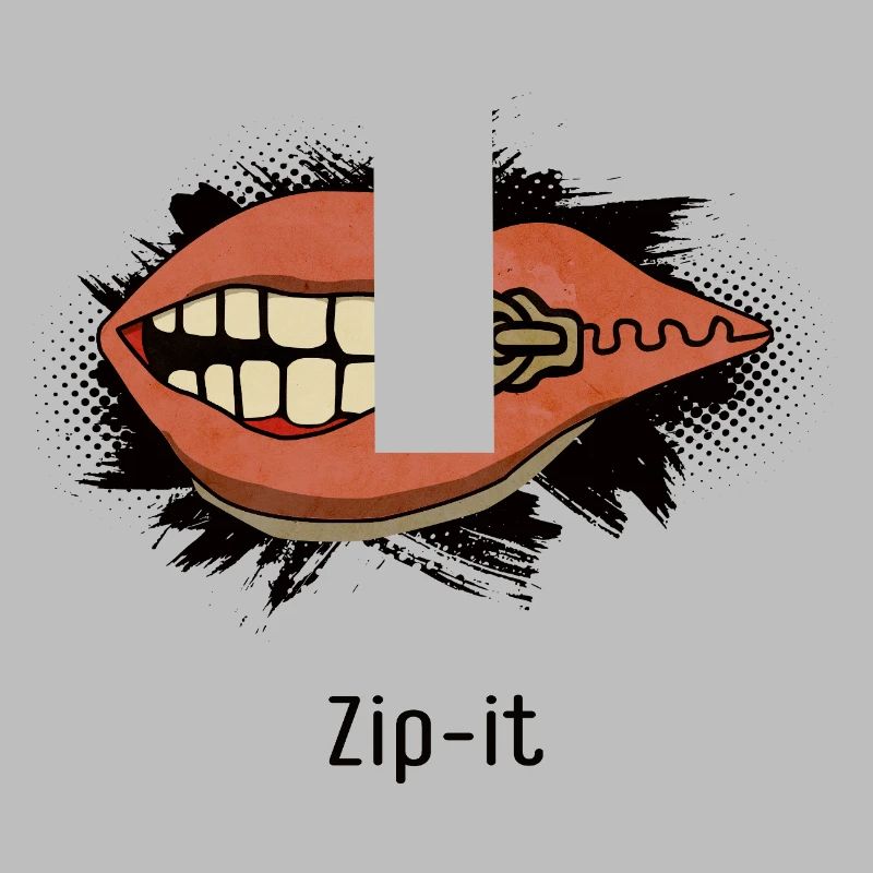 Zip it – Freches Statement im Pop-Art Look