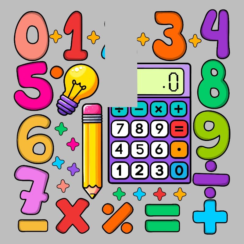 Number Day Maths Colourful Math Educational Design