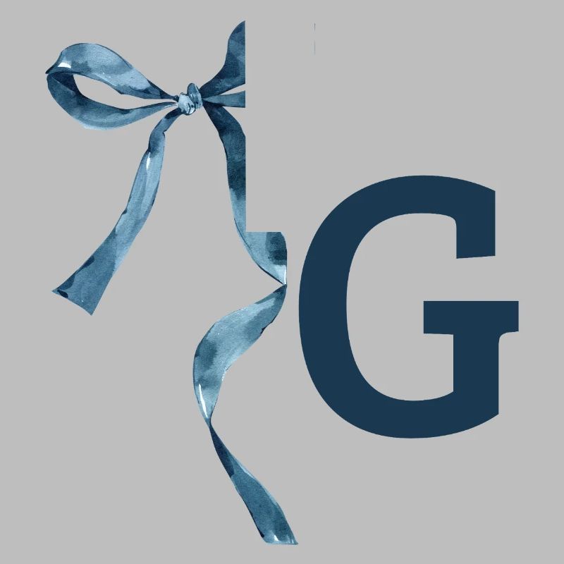 Monogramm g Geschenkidee