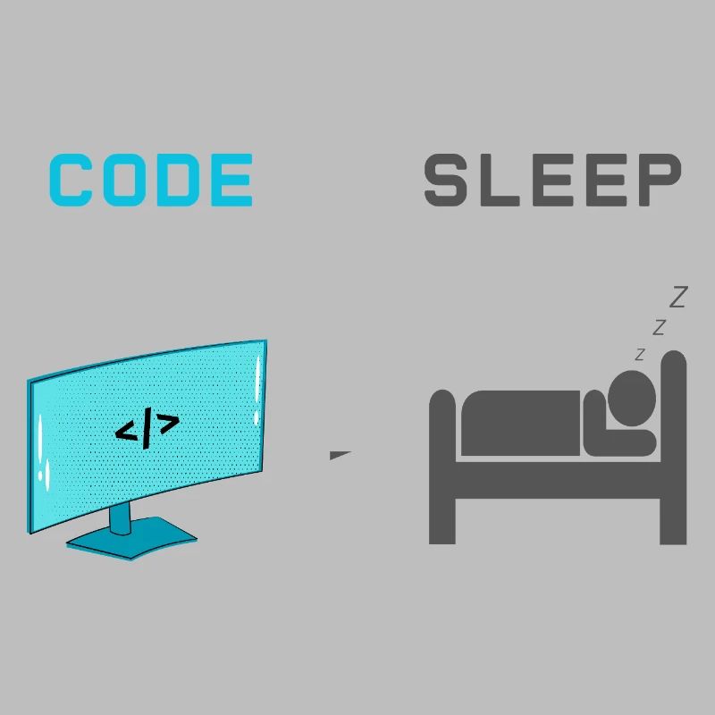 Code vs Sleep: Coder im Schlafmodus