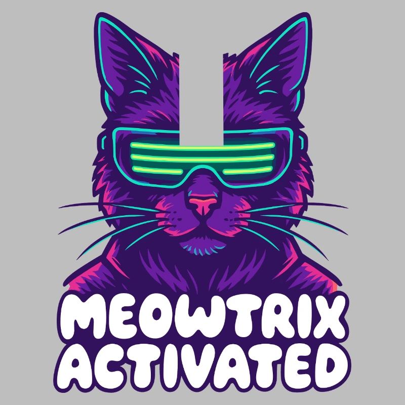 Meowtrix Chat néon activé