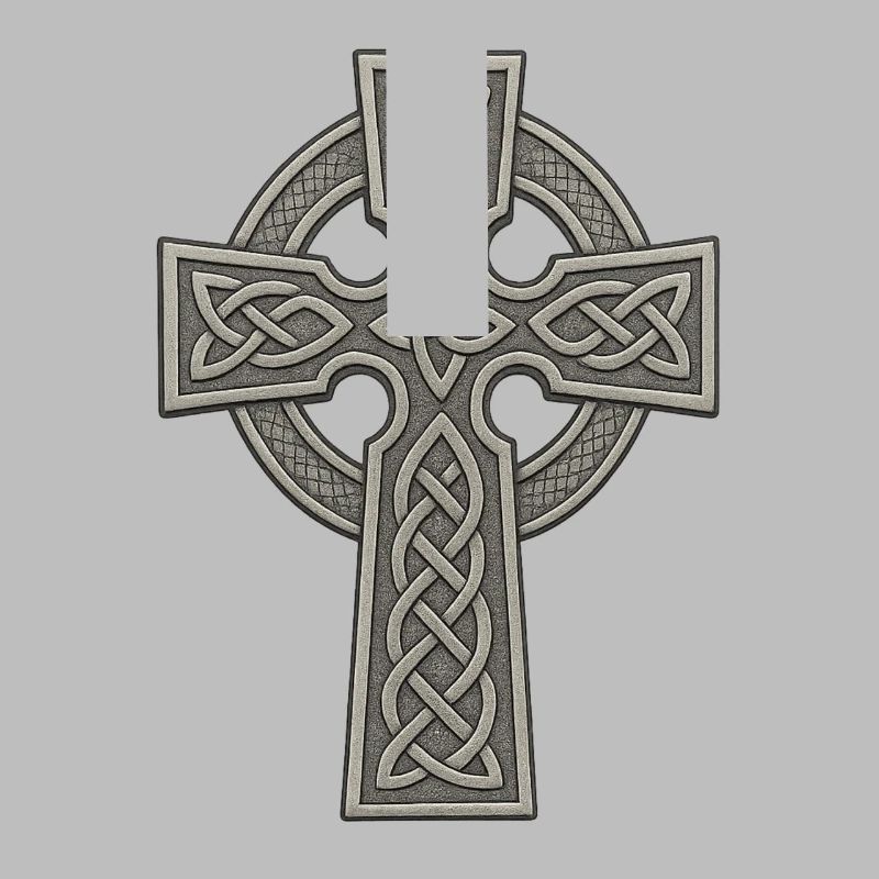 Celtic Cross with Knot Pattern