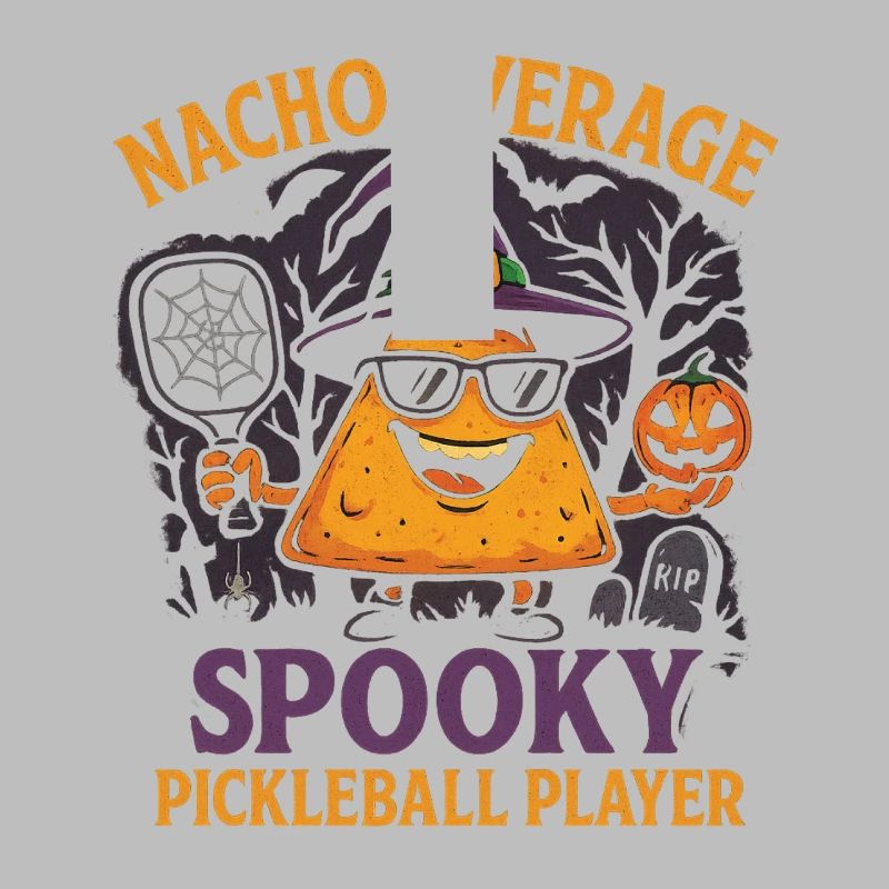 Nacho Average Spooky Pickleball Design