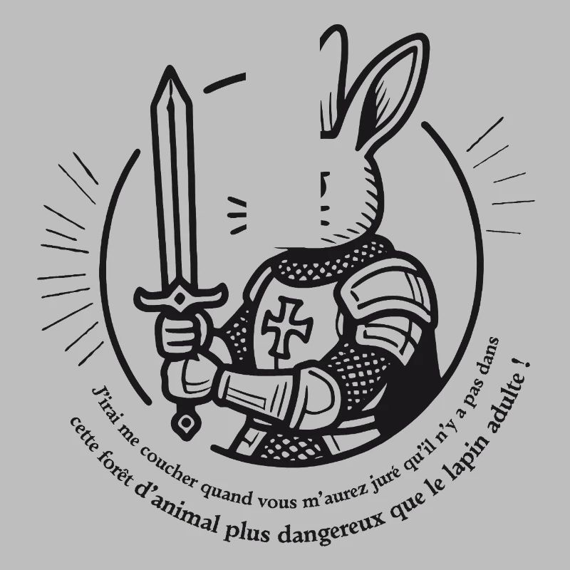 Knight Rabbit Sword and Armor