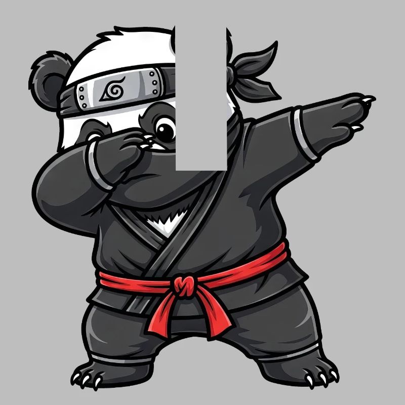Ninja Panda Samurai Japan Tradition 