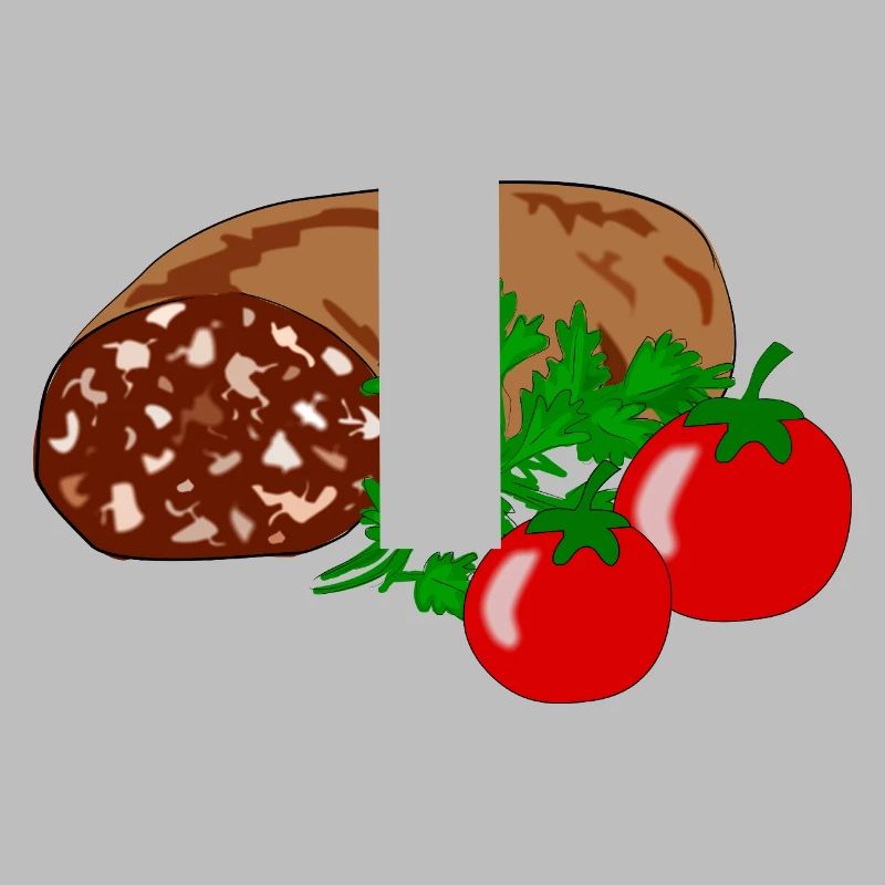Blutwurst mit Tomate