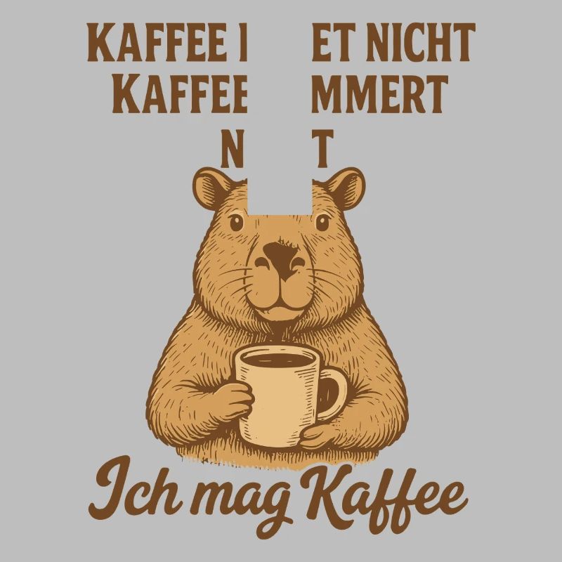 Capybara Kaffee Spruch Lustig