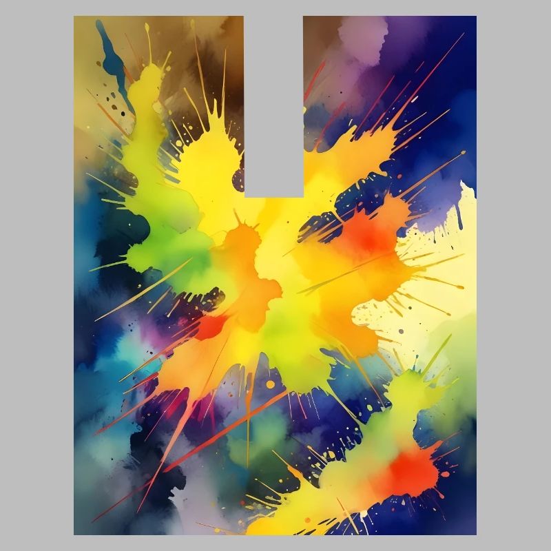 Explosion de couleur Éclaboussure abstraite