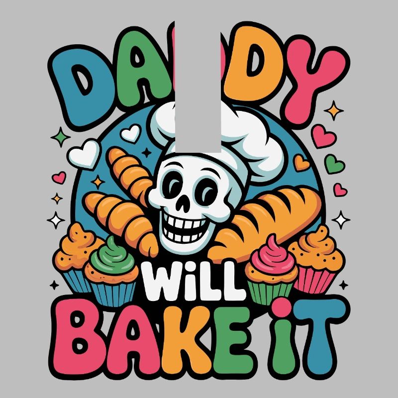 Daddy Will Bake It Skull Bakery
