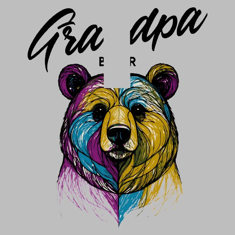 Rainbow Bear Split Opa Bär