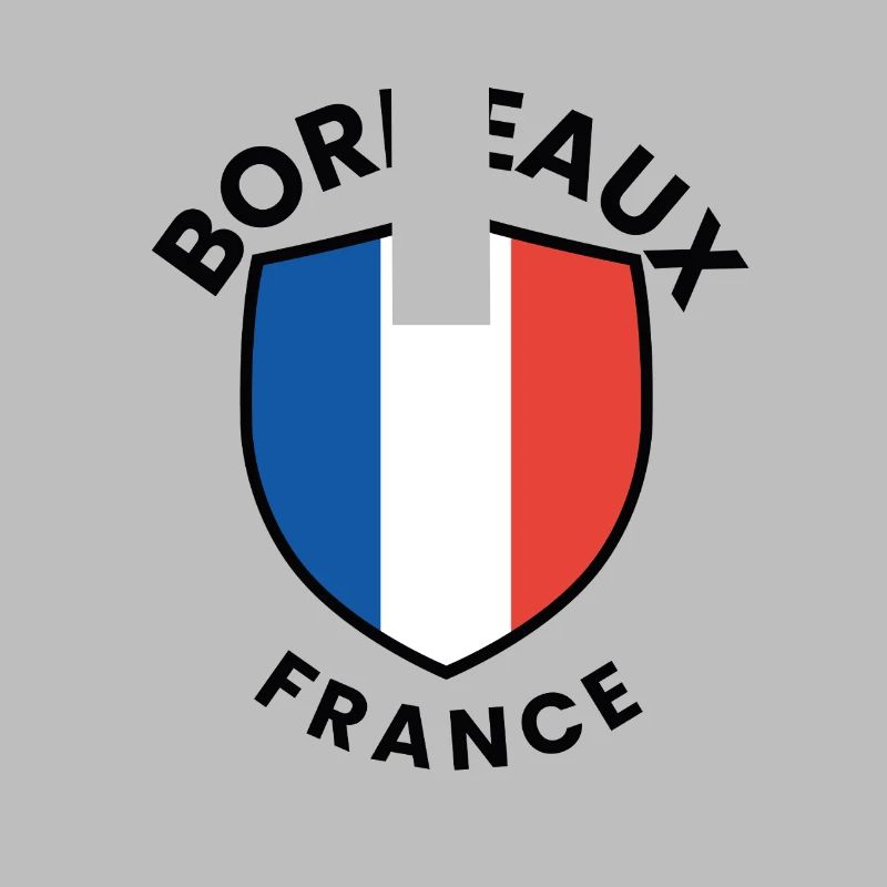 Conception du bouclier du drapeau français