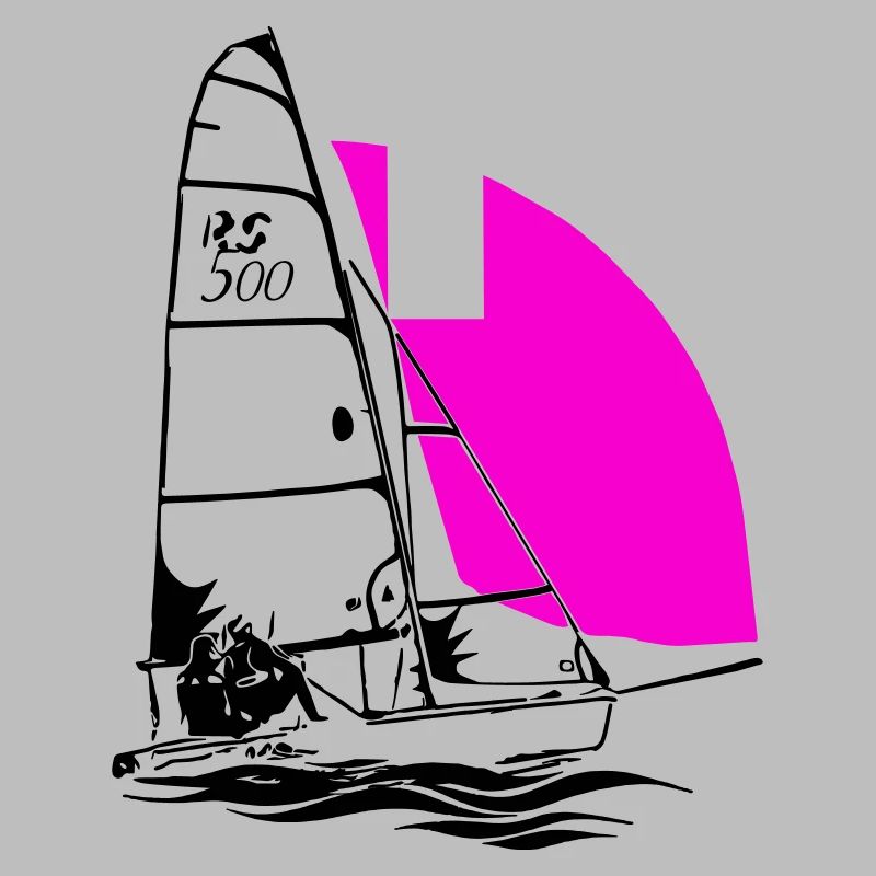 RS 500 Régate de dériveurs à voile voile de couleur