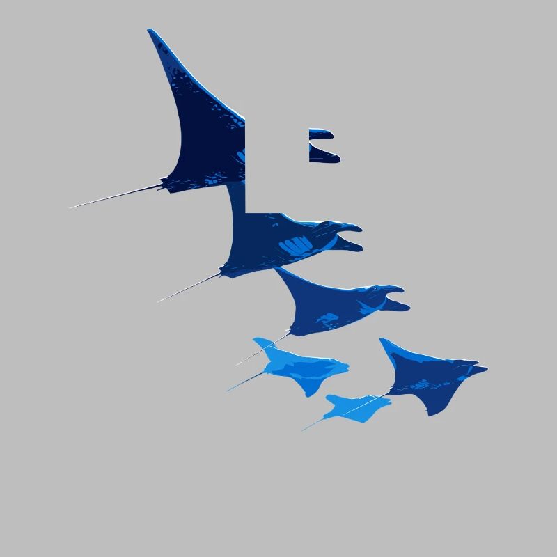Manta Ray, Devil Ray, Stingray, Diver
