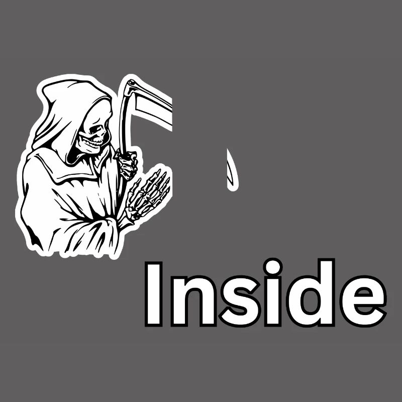 Dead Inside – Dark Skull Reaper-Design