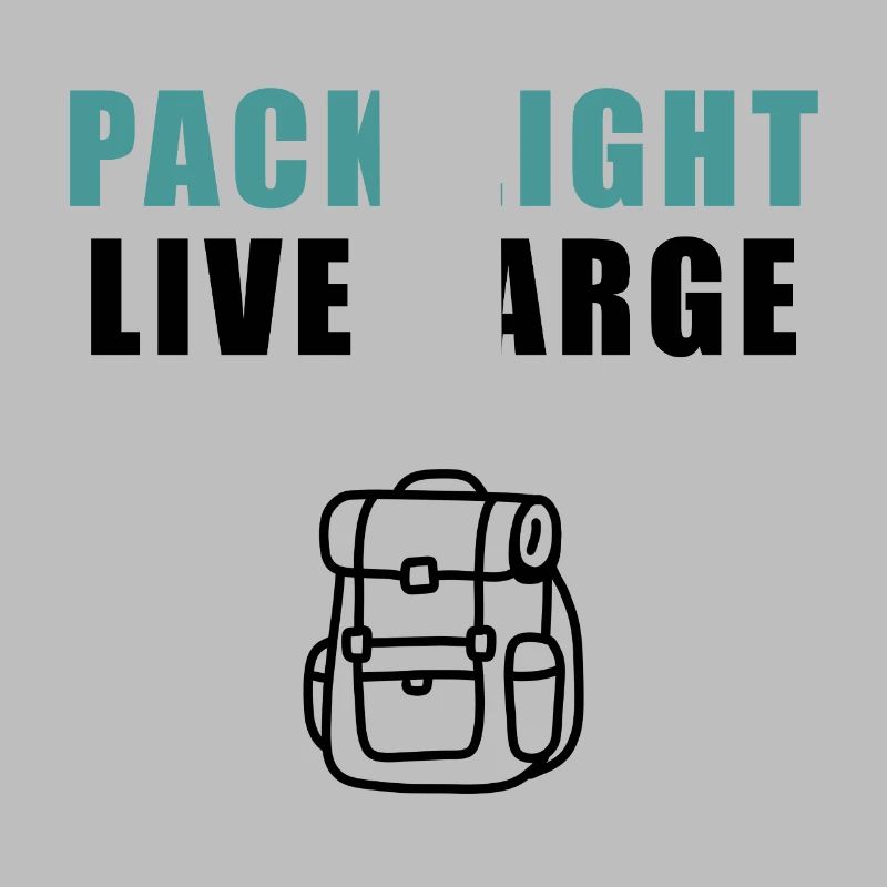 Pack Light Live Large Backpack