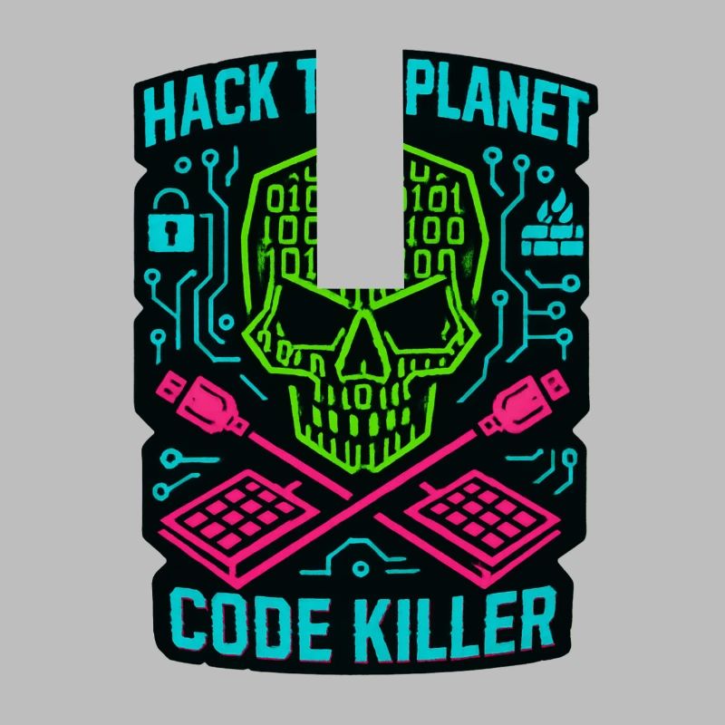 Hack the Planet Code Killer – Cybersicherheit