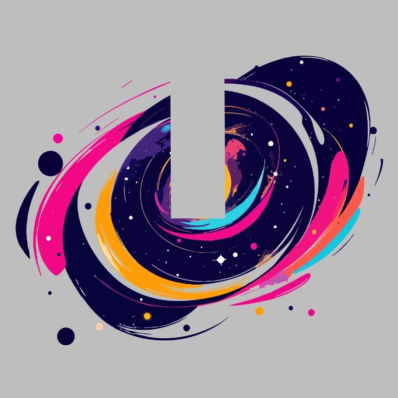 Color Swirl Galaxy Outer Space Pattern