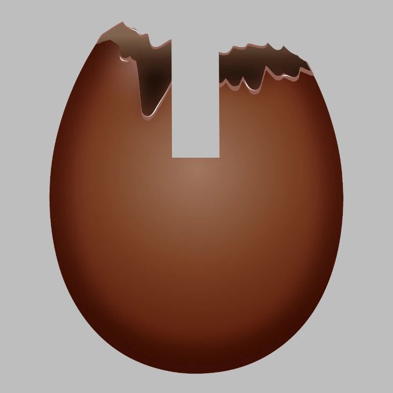 Bitten Chocolate Easter Egg