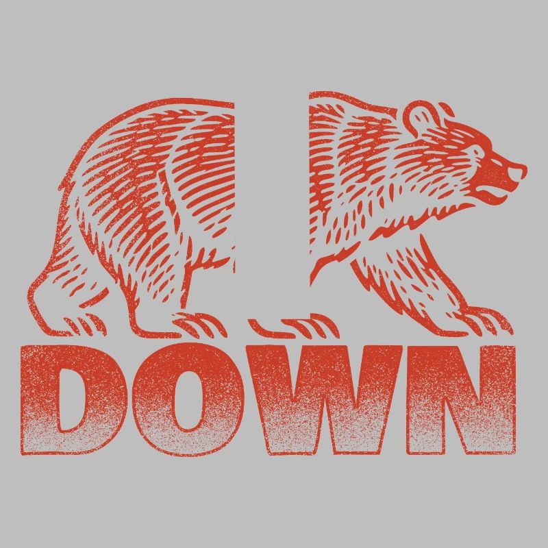 Down Bear Lover Déclaration mignonne drôle d’animal