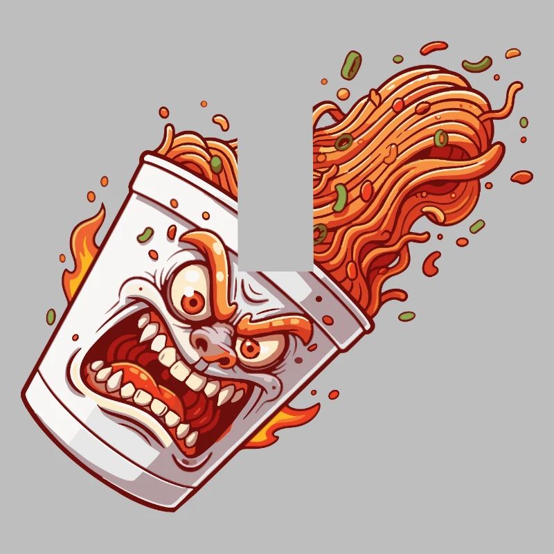 Flammender Becher Wutanfall