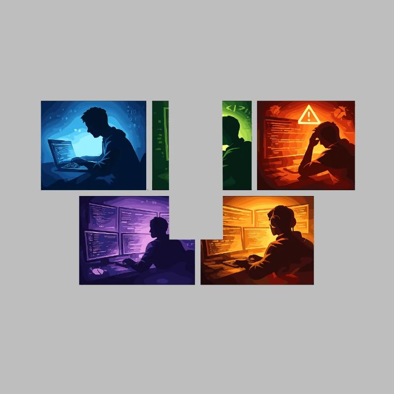 Neon-Coding: Bildschirmwelten