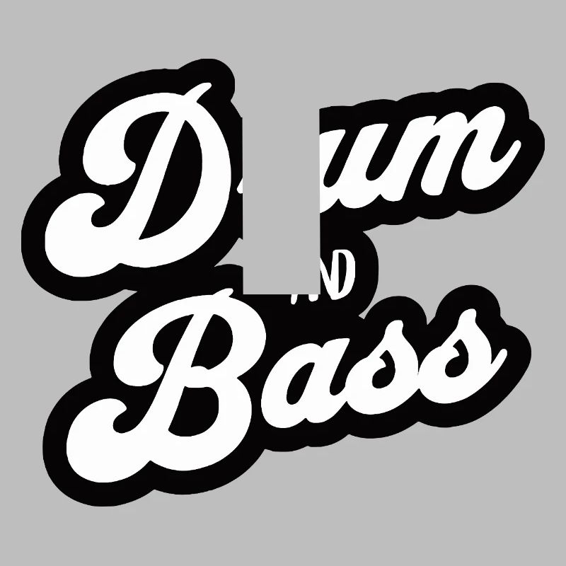 Drum and Bass Script Logo